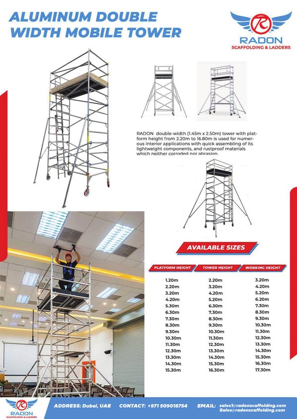 Double Width Mobile Tower